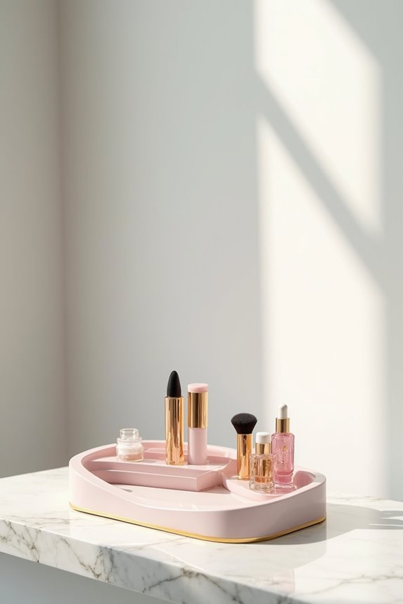 beauty product organization solutions