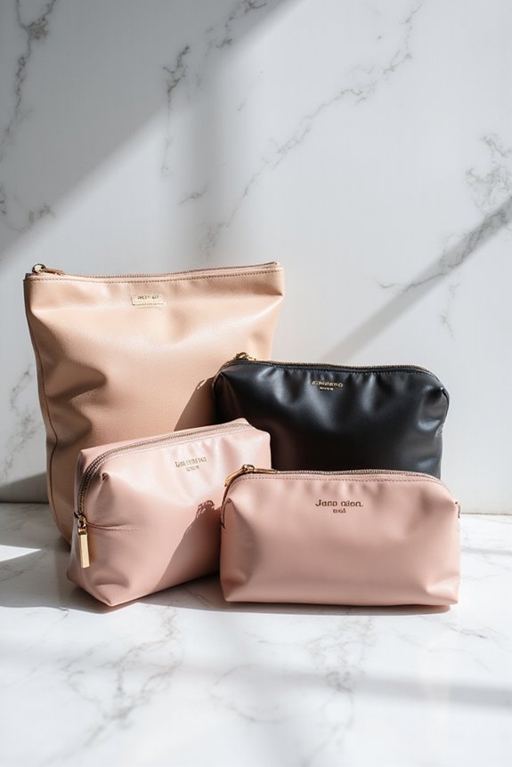 chic organized beauty bags