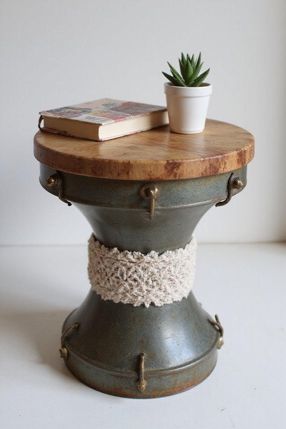 creative drum table personalization