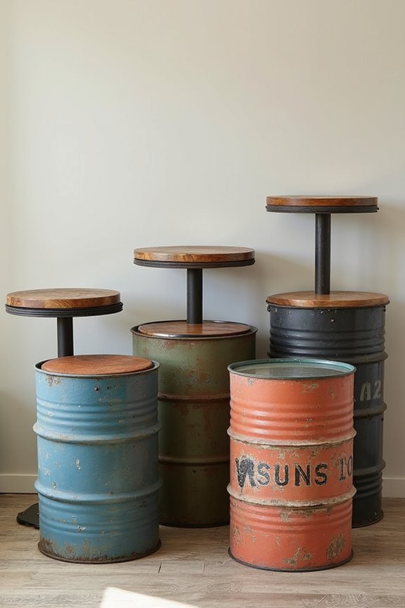 diverse styles for upcycled tables