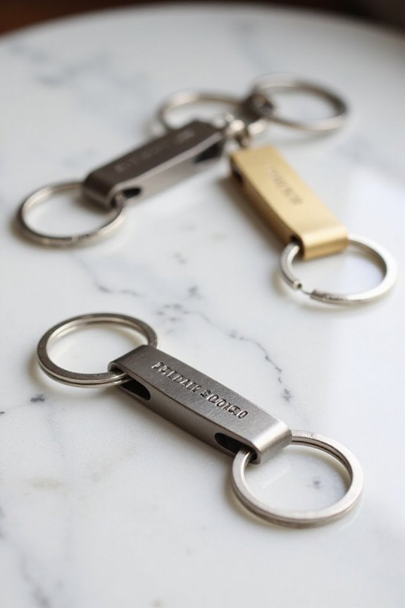 durable engraved keychain options
