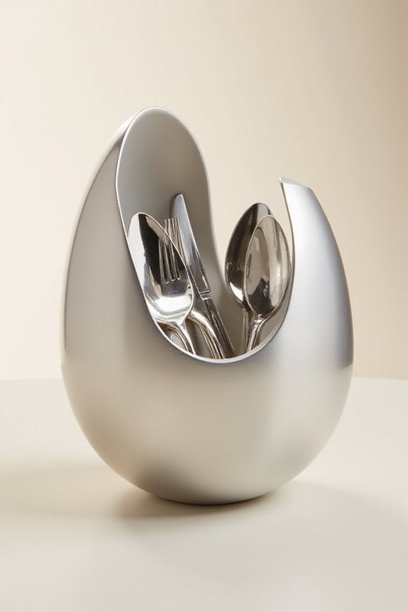 elegant silver plated flatware set