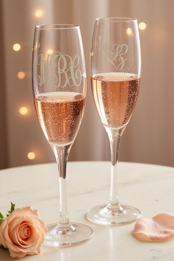 engraved flutes cherished memories