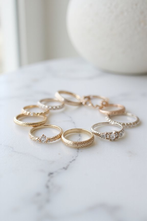 engraved promise rings collection