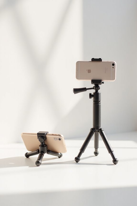 lightweight compact smartphone tripods