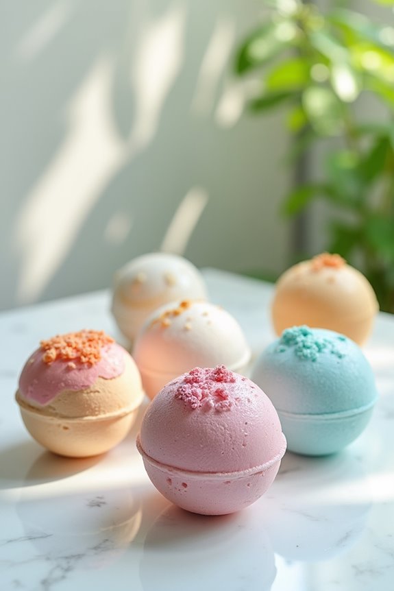 luxurious handmade bath bombs