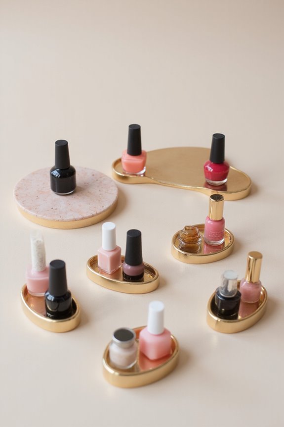 nail polish holder features