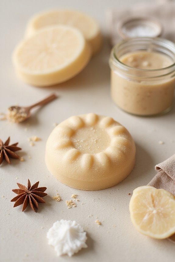 natural shampoo bar selection