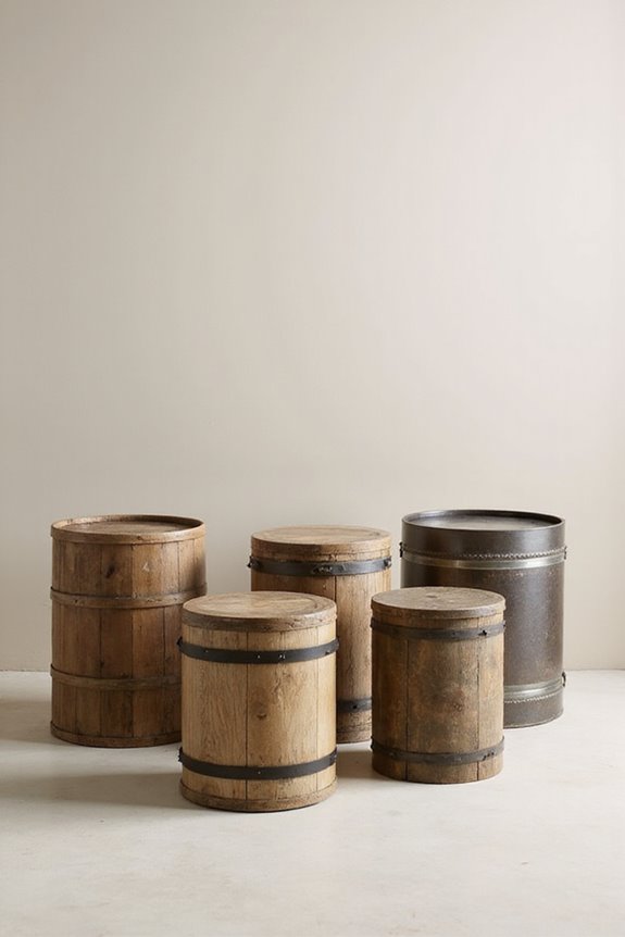 notable upcycled drum tables