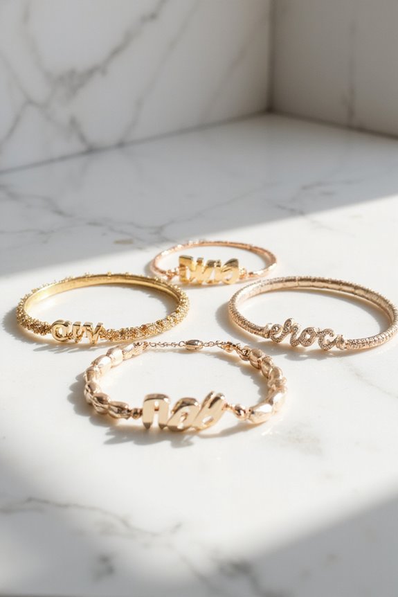 personalized custom name bracelets