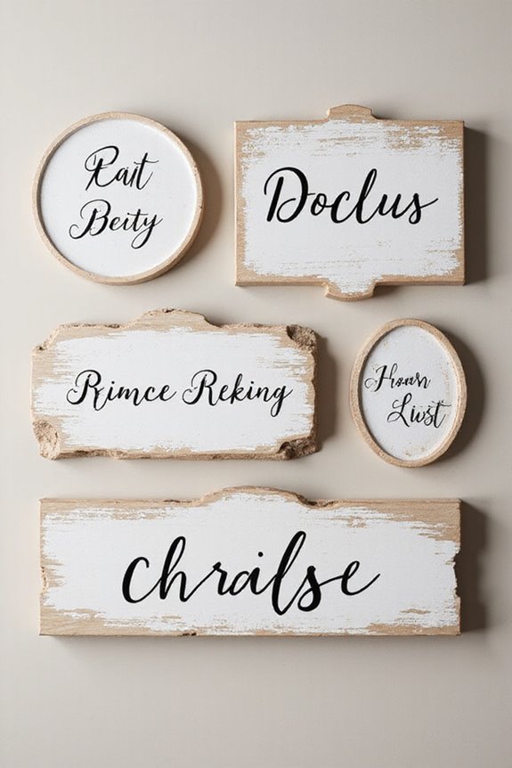 personalized home sign considerations