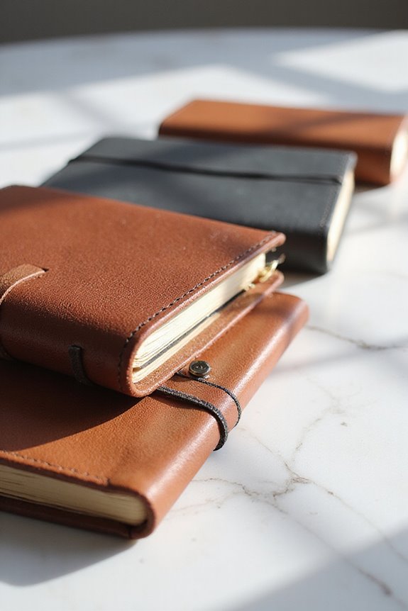 personalized leather journals selection