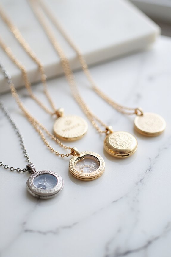 personalized locket necklace styles