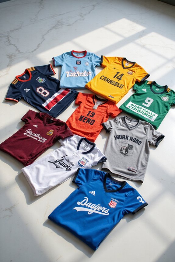 personalized sports jerseys selection