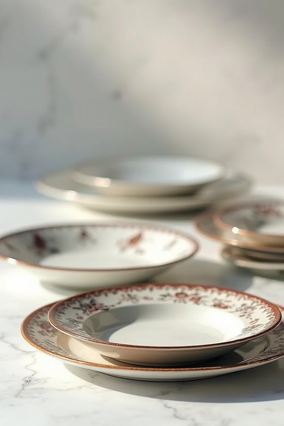 stylish and durable ceramic plates