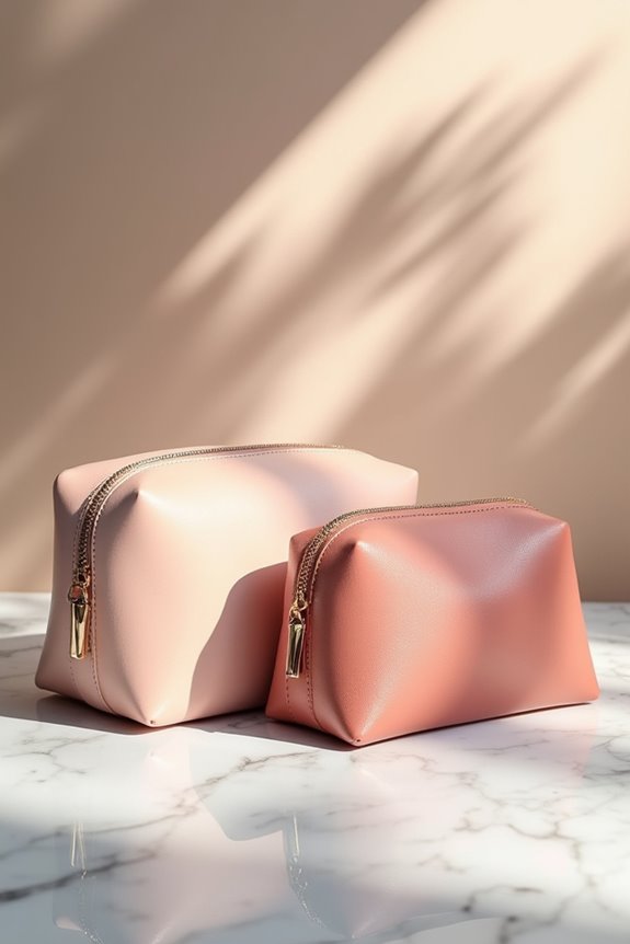 stylish and practical makeup pouches