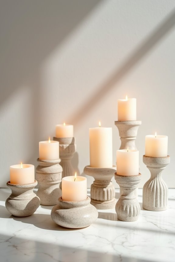 stylish candle holders selection