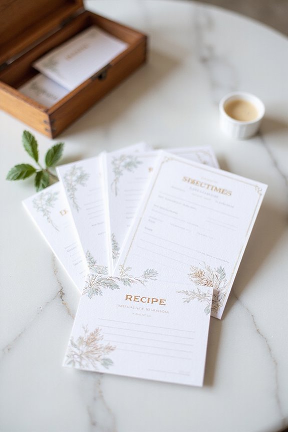 top personalized recipe cards
